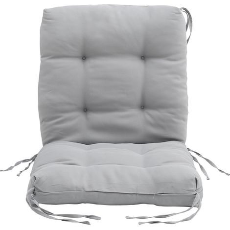 Indoor and Outdoor Lawn Chair Rattan Chair Cushion,Light Grey (1/5)