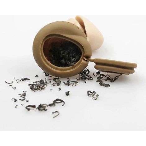Passoire à thé en silicone en forme de caca - Ensemble d'accessoires de thé amusants et originaux (1/2)