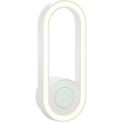 Répulsif anti-moustiques électrique, anti-parasites pour la maison et la chambre à coucher, dernière conversion de fréquence, ultrasons avec veilleuse LED, veilleuse anti-moustiques-Blanc (1/4)