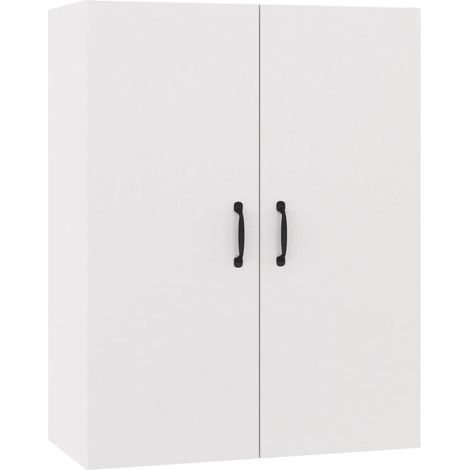Maison Exclusive - Mobile Pensile Bianco 69,5x34x90 cm in Legno Multistrato