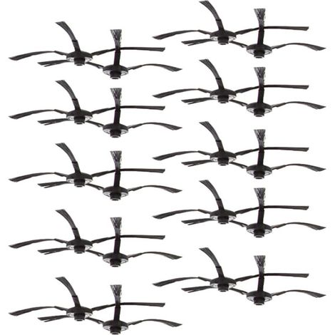 Lot de 20 brosses latérales pour AMIBOT Spirit/Spirit H2O (10 paires)
