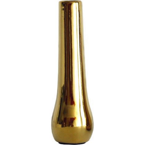Décoration de bureau nordique pour la maison ou le bureau : vases de luxe plaqués or, vase pour fleurs séchées, vase en céramique M (1/5)