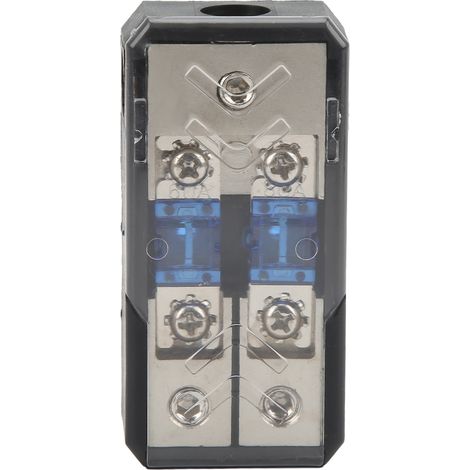 Boîtier porte-fusible 2 voies 1 entrée 2 sorties 60A bloc de distribution universel pour bateau voiture amplificateur audio stéréo (1/5)