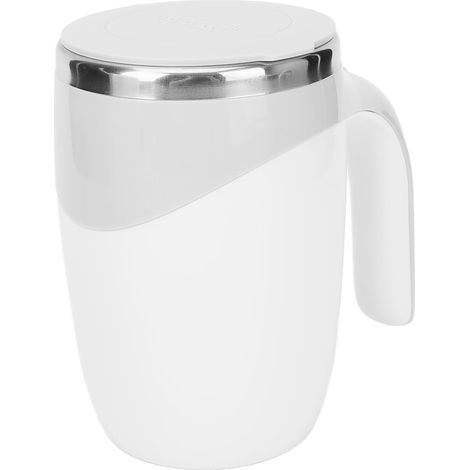 Mug auto-mélangeur électrique magnétique rotatif en métal pour café et lait (1/5)