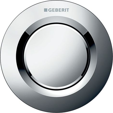 Geberit Typ 01 Fernbetätigung pneumatisch, für 1-Mengen-Spülung, Unterputz-Drücker, Hochglanz verchromt