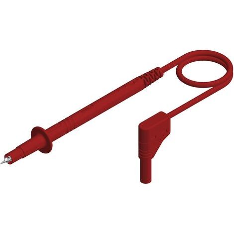SKS Hirschmann PL 2600 SIL S WS Cordon de mesure de sécurité Banane mâle 4 mm pointe de test 1.00 m rouge 1 pc(s) X40511 (1/4)