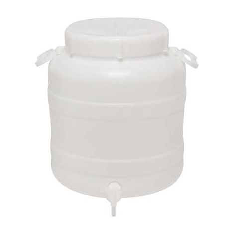 FUSTO BOCCA LARGA X RUBINETTO  HDPE LT 30 MM 355 H.MM 425 3/4F