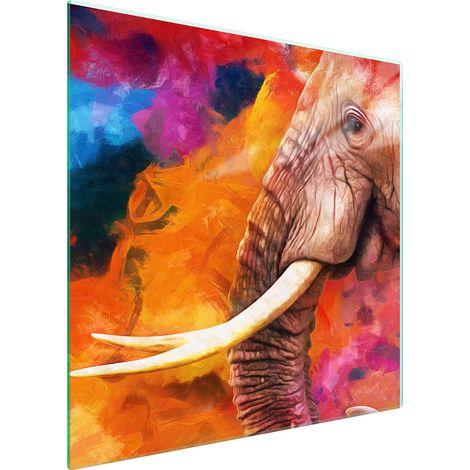 GLASSCHUTZPLATTE FÜR HERD 50x52 ELEPHANT