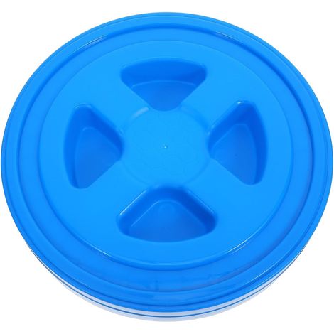 Couvercle à Vis Étanchéité Hermétique en Plastique Bleu et Transit Sécurisé Compatible Seaux pour Emballage Chimique (1/5)