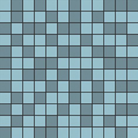Mosaïque de grès cérame QUADROCOLOR COMBI - Mosaïque 2.5x2.5cm 9517 Bleu ciel et bleu acier - boîte de 2 m2 - Mosaïque 2.5x2.5cm 9517 Bleu ciel et -