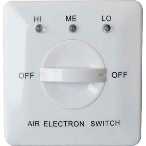 1 Panneau de commande, ventilateur, trois vitesses, climatisation centrale, blanc (1/5)