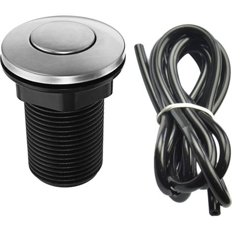 1 tige de bouton poussoir pour toilettes, acier inoxydable (1/4)