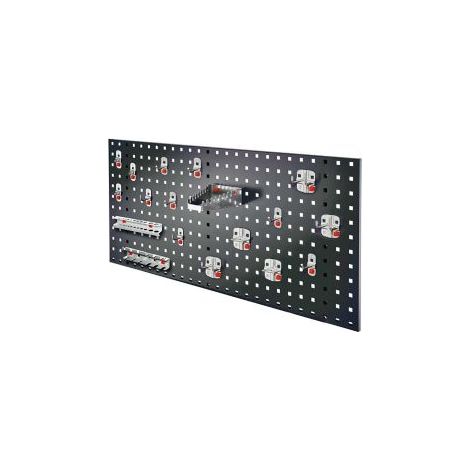 Kappes ®RasterPlan by ABAX Einsteigerset 6 1x Lochplatte 1000x450mm 1x Werkzeughaltersortiment 18-teilig Anthrazitgrau RAL 7016 (1/3)
