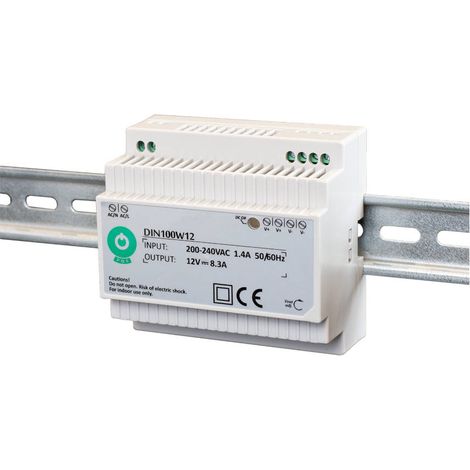 DIN100W24: Alimentatore per guida DIN 100W 24V