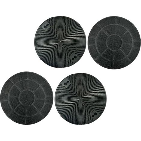 Lot de 4 filtres à charbon de rechange pour hottes Electrolux EFC60001K EFC630X – Lot de 4 filtres à charbon actif anti-odeurs 210 mm (1/5)