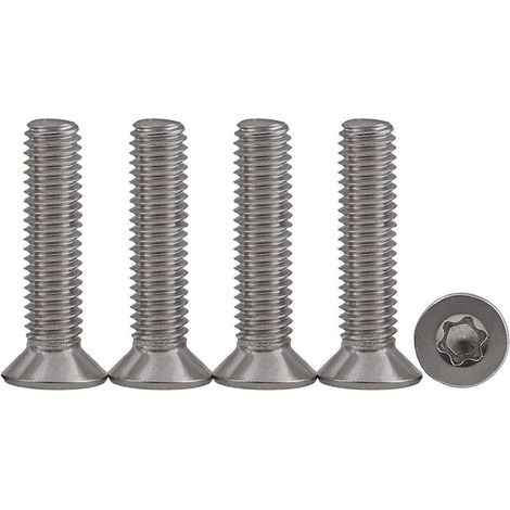 25 pièces M4 x 30 Vis à tête fraisée Vis Torx en acier inoxydable 304 Vis à Métaux Entraînement Standard Vis entièrement filetées Pour l'équipement de machine et les meubles à la maison (1/5)