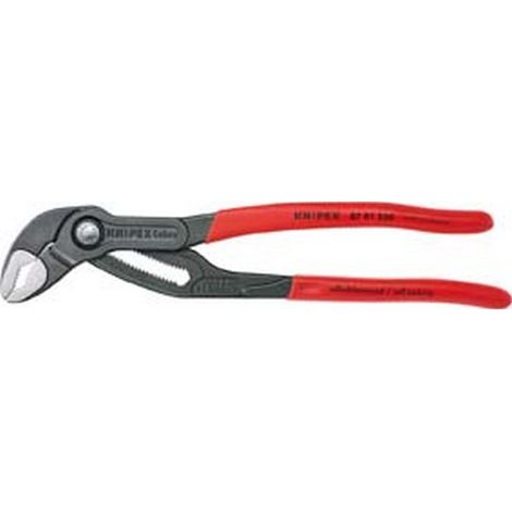 KNIPEX 87 03 180 Cobra® Pinza regolabile di nuova generazione per tubi e dadi Rivestita in plastica antiscivolo cromata 180 mm
