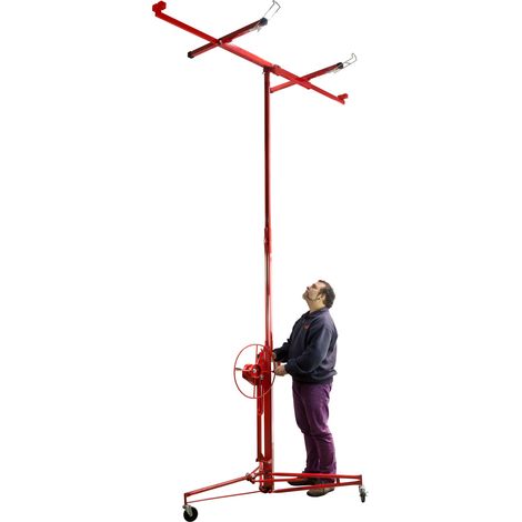 Plattenheber Paneelheber Plattenträger Gipsplattenheber Montagehilfe bis 68 kg (1/5)