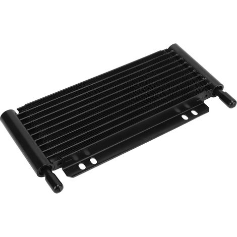 Radiateur d'huile en aluminium noir 11 rangées pour transmission, adaptable aux pick-ups, fourgons et camping-cars (1/5)