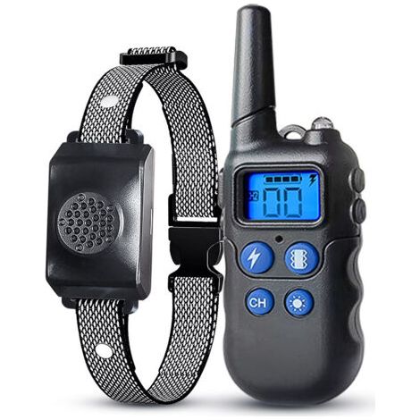 Dispositif de dressage de chien avec télécommande anti-aboiements qui peut appeler votre chien à distance avec la voix (1/4)