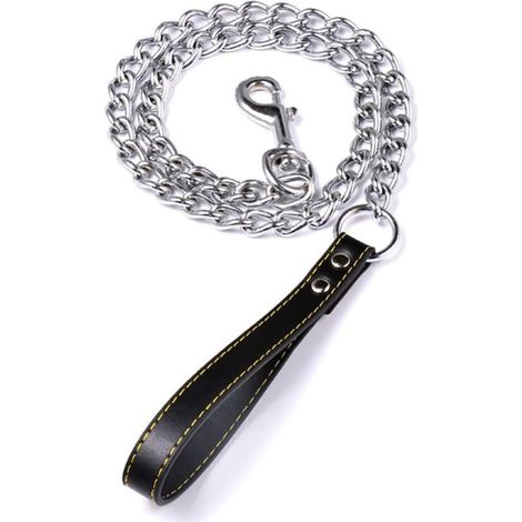 Laisse pour Chien en Métal Robuste, 180cm Chien avec Poignée en Cuir PU Laisse rétractable Robuste pour Chiens pour Petits et Moyens Chiens (1/5)