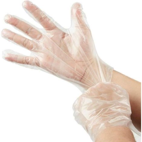 Gants jetables - Non spécifié - 400 g - Transparent - Polyéthylène - Protection mains (1/4)
