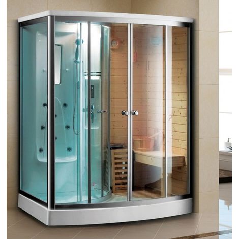 Sauna douche hammam combiné JUNO 165x110 cm x 215 cm