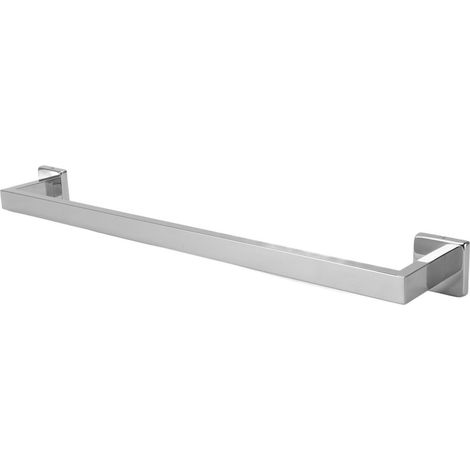 Portasciugamani da bagno, finitura cromata lucida, realizzato in acciaio inox 304, portasciugamani e appendiabiti, accessorio per il bagno, portasciugamani extra per bagni d'albergo, anti-aloni, facil