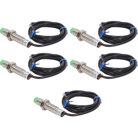 Lot de 5 capteurs de proximité M18x1 pour la détection de distance, 2 fils normalement fermés, 90-250 V CA (1/5)