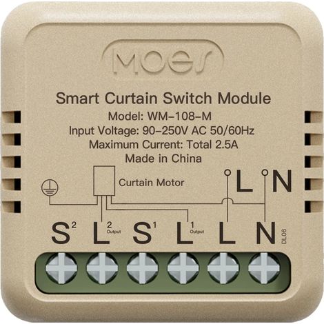 Módulo de interruptor inteligente para cortinas, conectividad WiFi/ZigBee, control por voz, 5 unidades, módulo WiFi. (1/2)