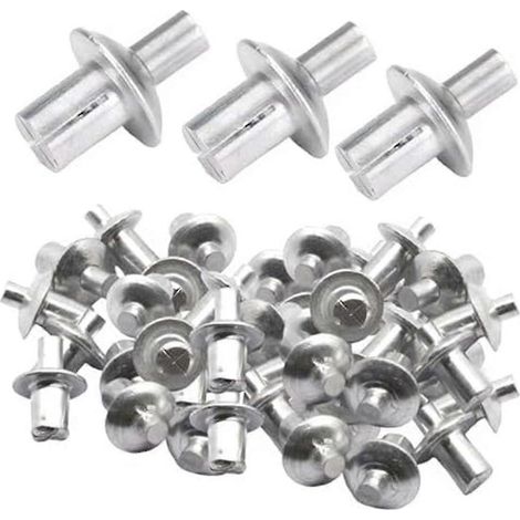 Rivets à noyau en aluminium à tête ronde, rivets d'expansion à percussion en aluminium, rivets à tête demi-ronde en aluminium (1/5)