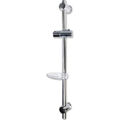 Cleafe - Saliscendi Per Soffione Doccia Altezza Regolabile Con Portasapone 70 Cm 69203 - (1/3)