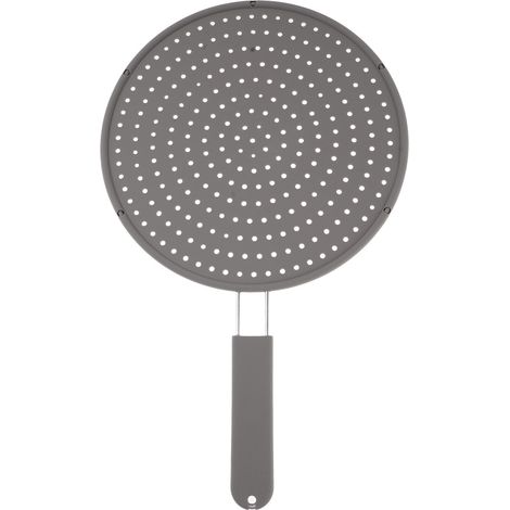 Protector antisalpicaduras de silicona para cocina, alfombrilla de enfriamiento de alta temperatura, escurridor y colador, barrera antigrasa, tapa de olla, colador redondo (1/5)