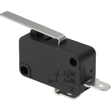 Mikroschalter für Endschalter – 1 Stück – Kunststoff und Metall – 16 A, mechanische Detektion – Industriemaschinen – 28 x 15 mm (1/5)