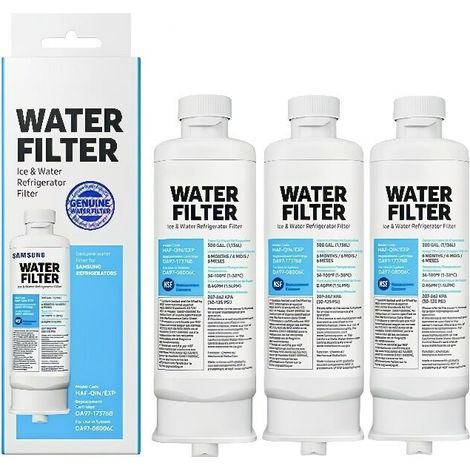 3 Pcs DA97-17376B Filtre à Eau de Réfrigérateur Élément de Filtre de Réfrigérateur 3 Couches de Filtration Efficace (1/5)