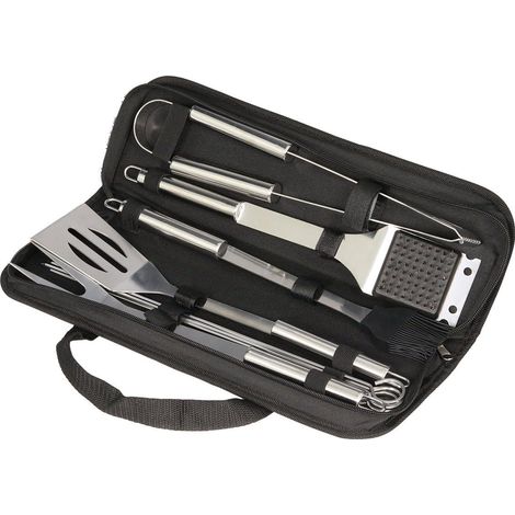 Barbecue Utensils Barbecue Kit - Accessoires de Barbecue en Acier Inoxydable dans Un Boîtier- Portable Stainless Steel Barbecue Accessories for Grills (Ordinaire) (1/5)