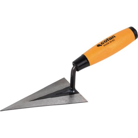 Paletín con punta aguda con mango de goma y 130 mm de longitud 09515205