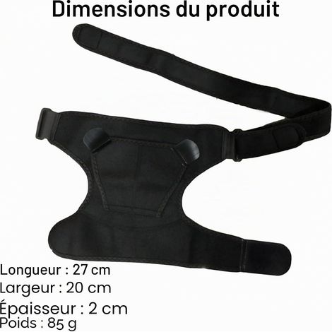 Attelle Épaule pour Femmes et Hommes,Tendinite Epaule,Suppor d'épaule,epauliere tendinite epaule,Attelle Épaule à Bandage Réglable, Attelle de Soutien d’épaule avec Coussin de Pression (1/5)