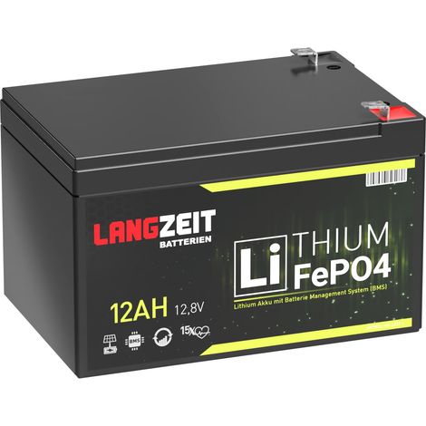Langzeit Lithium Batterie 12Ah 12V