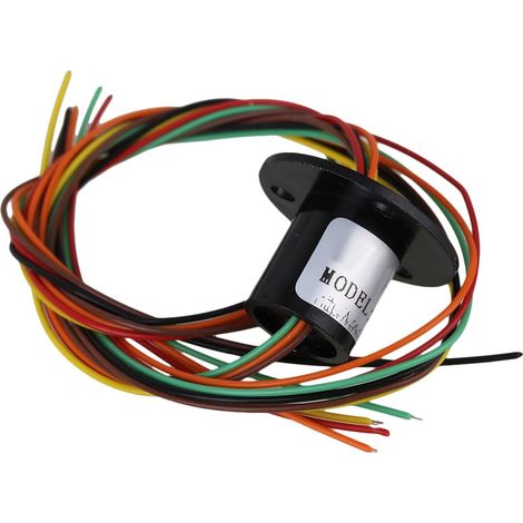 BQLZR 1,2 cm diametro 240 V metallo nero 6 fili 250RPM ciascuna, da 2 a 3.5 mm elettrico test attrezzature capsule slip Ring (1/5)