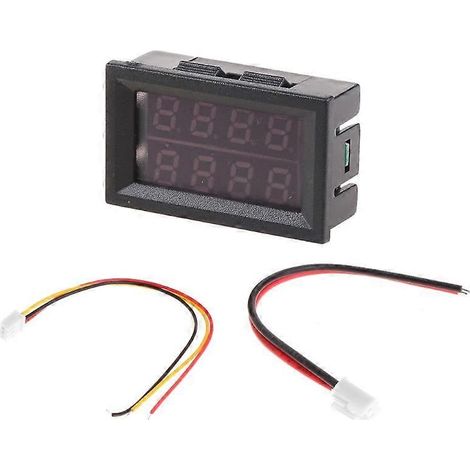Voltmètre-ampèremètre numérique 0,28" CC 0-100 V 10 A, testeur 2 en 1 pour la maison (1/5)