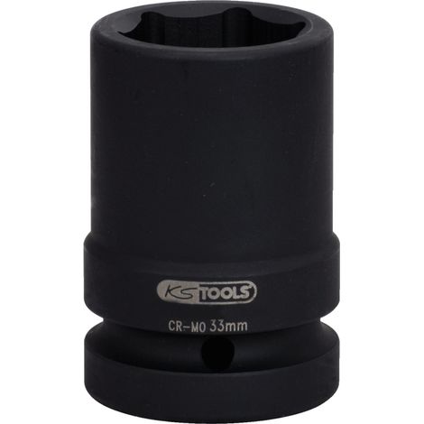 KS Tools 1" Sechskant-Kraft-Stecknuss, mittel lang, 33mm - 515.2133 (1/3)