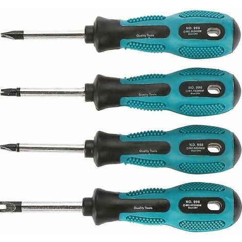 Ahlsen Schraubendreher-Set, U-Gabel-Schraubendreher, 4 Stück/Set U-Gabel-Schraubendreher, magnetischer Schraubendreher, Schlitzschraubendreher, Multifunktions-Handwerkzeug-Set
