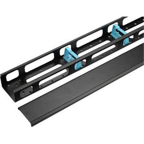 WP Europe WPN-ACM-504-B Pannello Gestione Cavi Verticale 42U 19 con Coperchio Nero