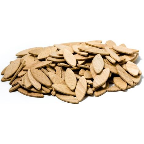 Lamelles d’assemblage taille 0, paquet de 100 pièces, Lamello, Chevilles plates en bois de hêtre de haute qualité pour les menuisiers et les projets de bricolage