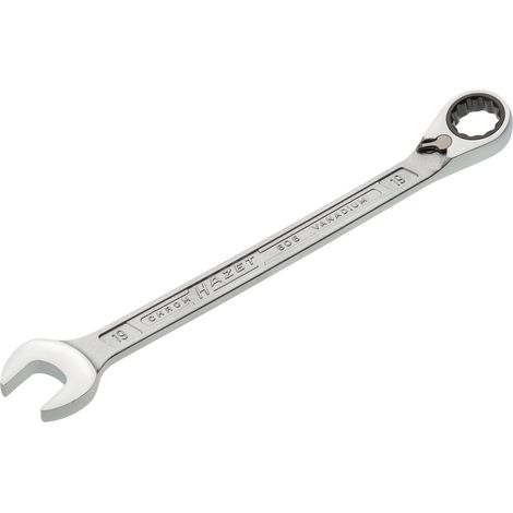 Llave  de  carraca  Hazet  606  SW  19mm  L.268,3mm  reversible,  anillo  15  grados  -  606-19