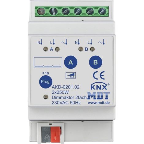 MDT technologies Dimmaktor 2-fach 3TE REG AKD-0201.02 (1/5)