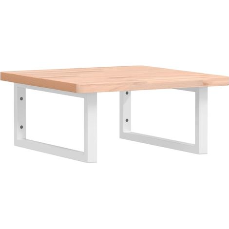 Maison Exclusive - Waschbeckenregal Wandmontage Stahl und Massivh