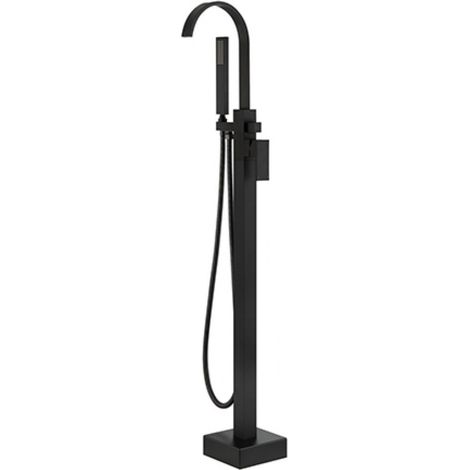 Rubinetto per vasca da bagno a pavimento Modern II nero Besco (1/4)