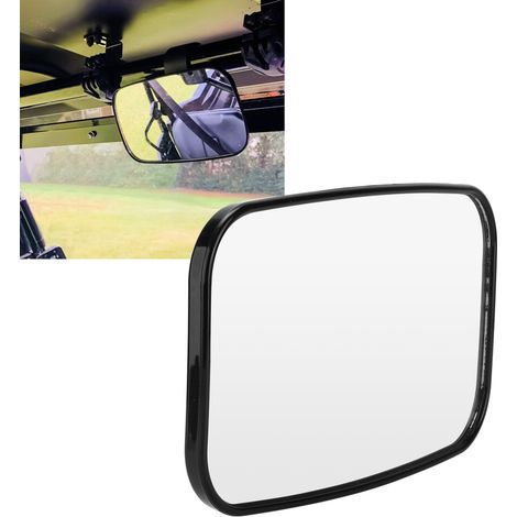 Rétroviseur universel pour UTV tout-terrain, avec verre panoramique transparent en ABS.
